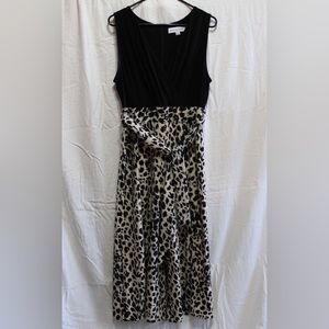 Black and cheetah romper